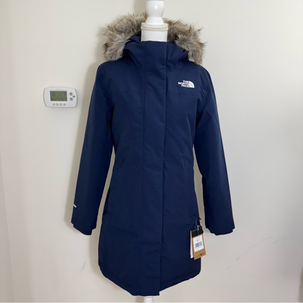 The North Face Women's Arctic Parka Down Coat Summit Navy Sz S NEW WITH TAGS